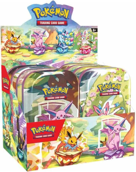 Pokemon TCG: Scarlet & Violet - Prismatic Evolutions Mini Tin Display Box