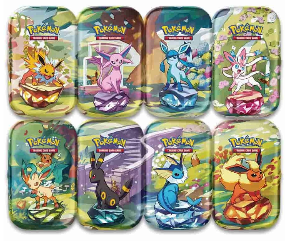 Pokemon TCG: Scarlet & Violet - Prismatic Evolutions Mini Tin Display Box